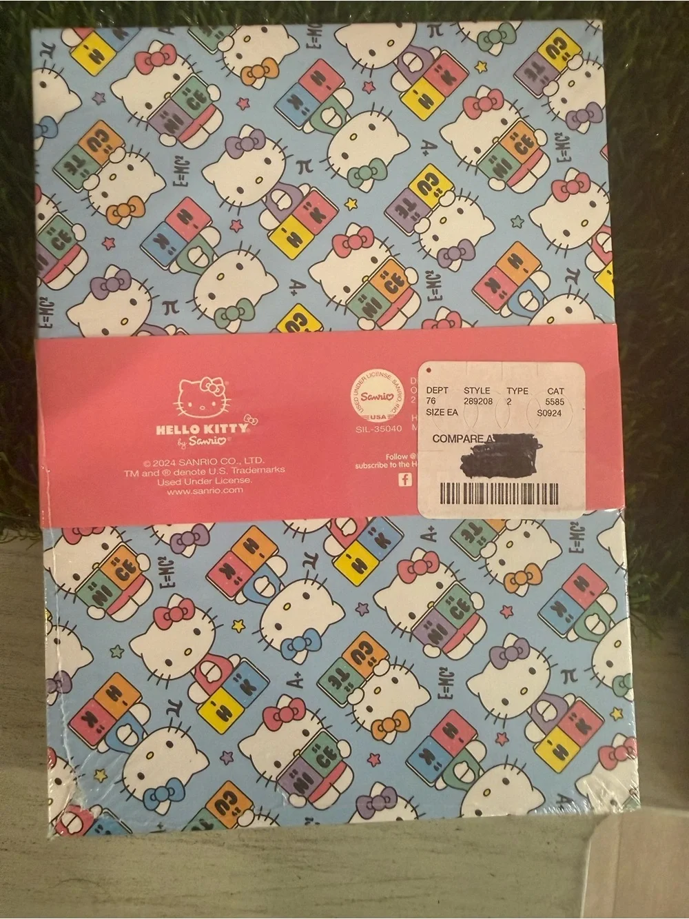 Sanrio Hello Kitty Blue Lined Desk Pad